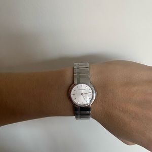 Classic Silver Burberry Watch (Women’s)